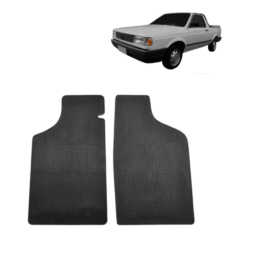 JOGO TAPETE DE BORRACHA SAVEIRO G1/ G2 – 83 a 99 – Car Floor em Oferta na Shopee