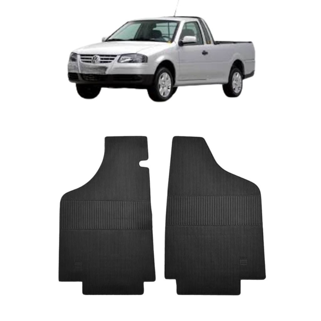 JOGO TAPETE DE BORRACHA SAVEIRO G3 / G4 (2000/2009) – Car Floor em Oferta na Shopee