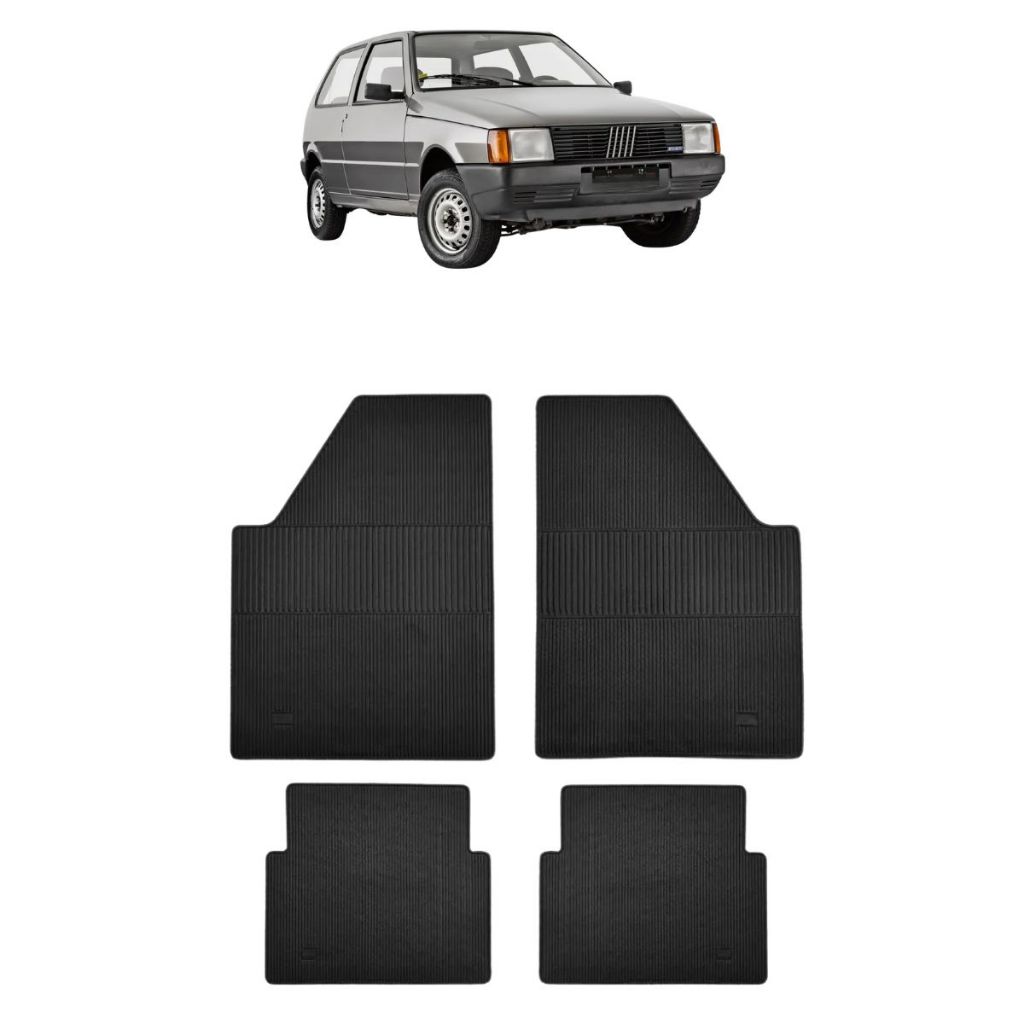 JOGO TAPETE DE BORRACHA UNO MILLE FIRE ELBA 85/96 – Car Floor em Oferta na Shopee