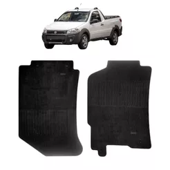 Jogo Tapete De Borracha Fiat Strada 2014 a 2018 2 Peças Car Floor