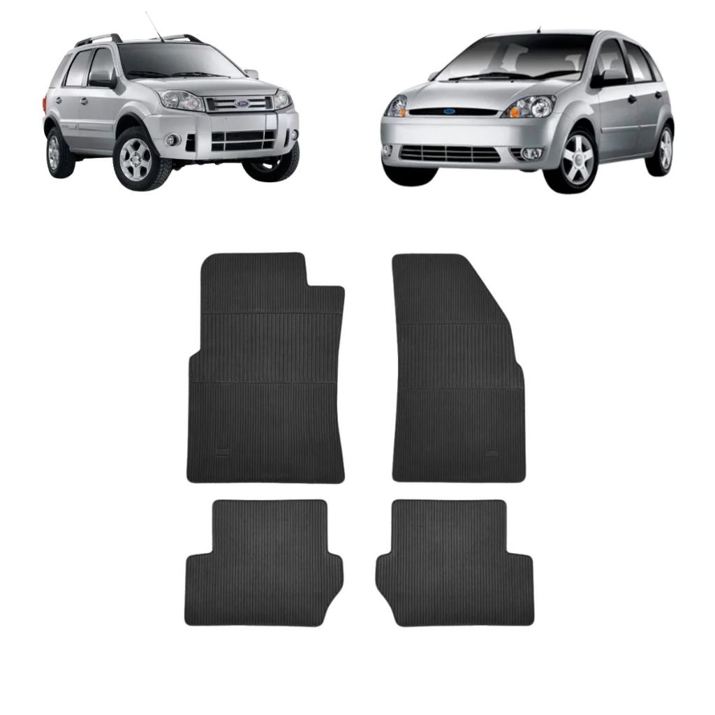JOGO TAPETE DE BORRACHA FIESTA 03/14 ECOSPORT 03/11 – Car Floor em Oferta na Shopee