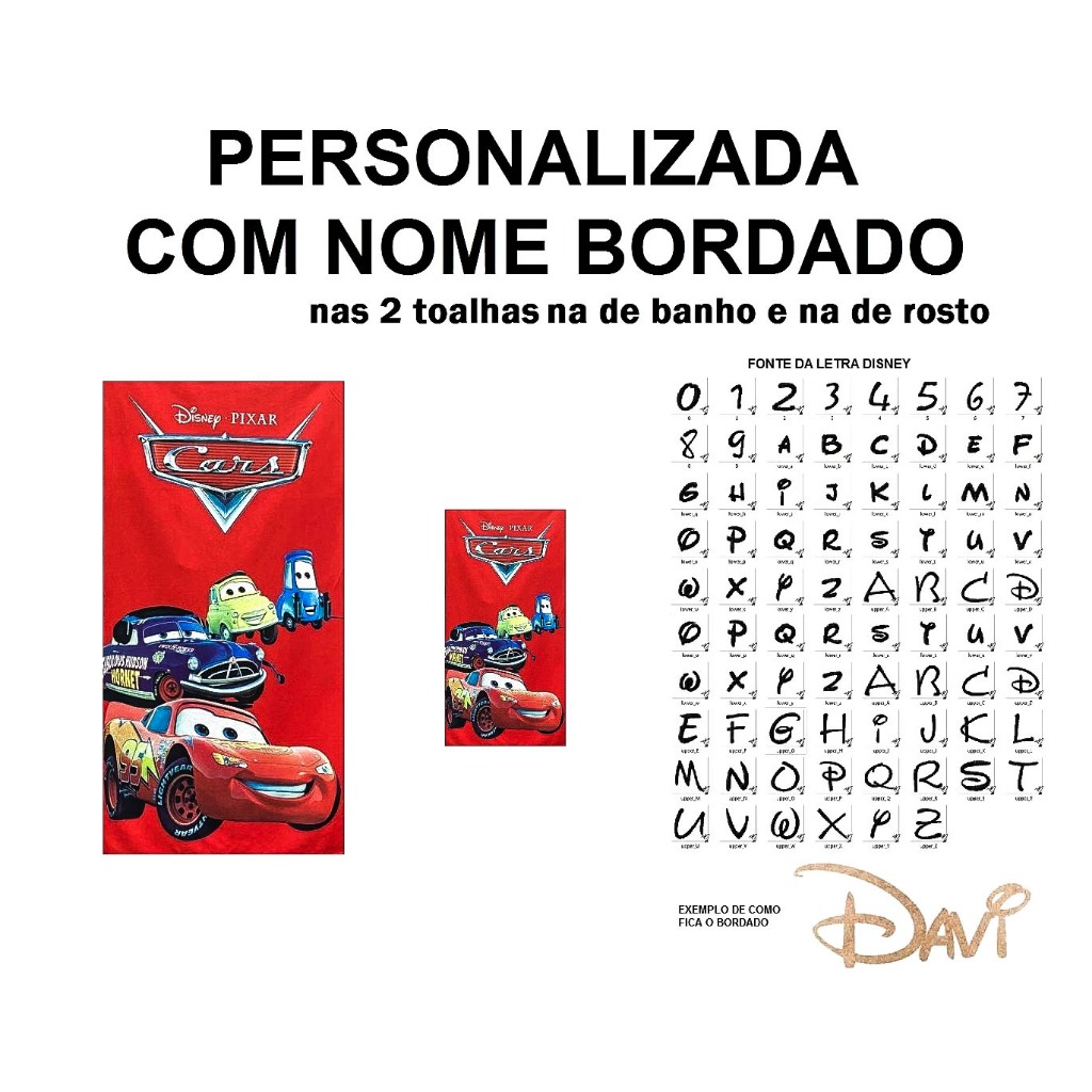 Toalha de Banho Infantil Carros Macqueen 1,40 x 0,70cm Praia Piscina Personagens - Ótima Qualidade