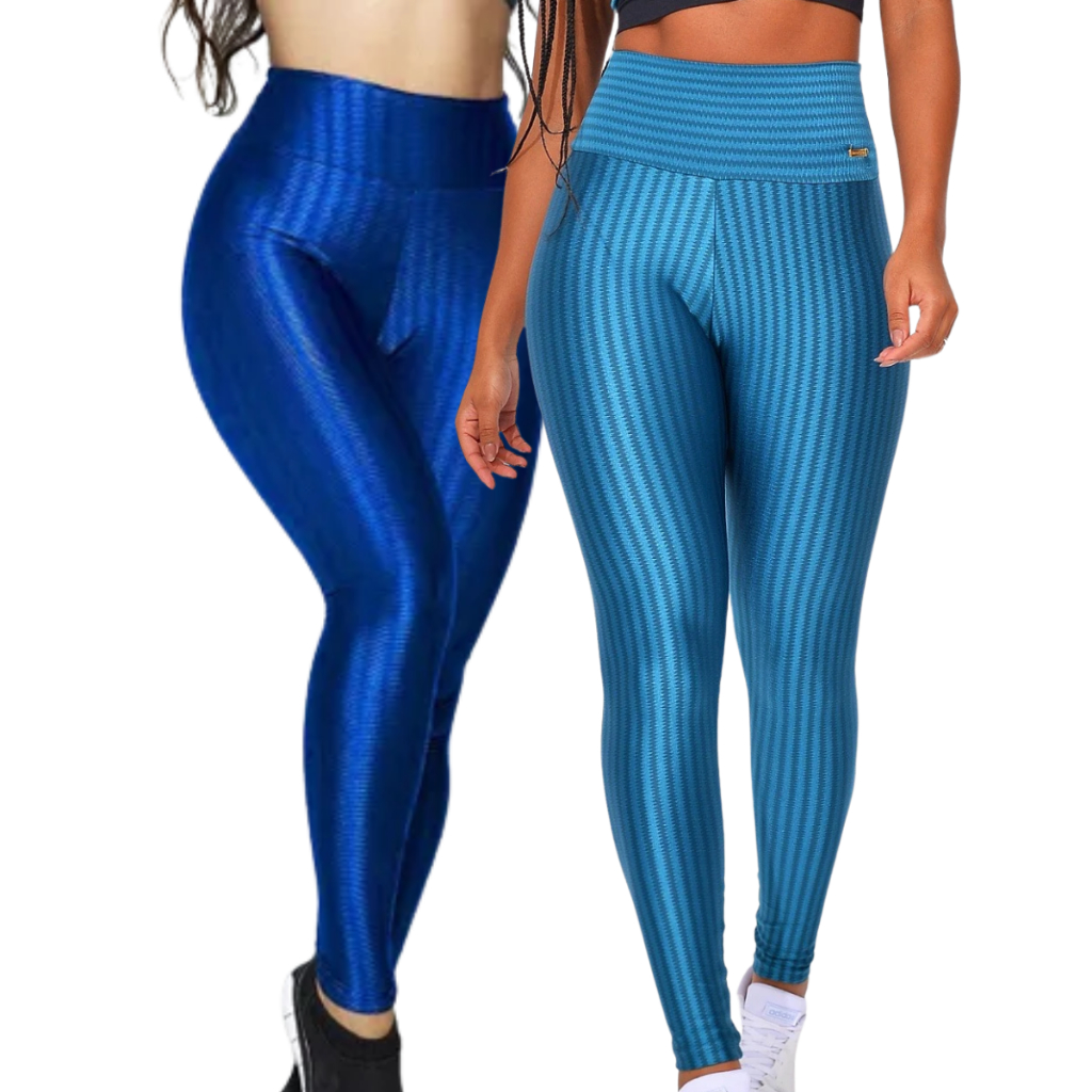 Calça Legging 3D Colorida Academia Cintura Alta Confortável Fitness