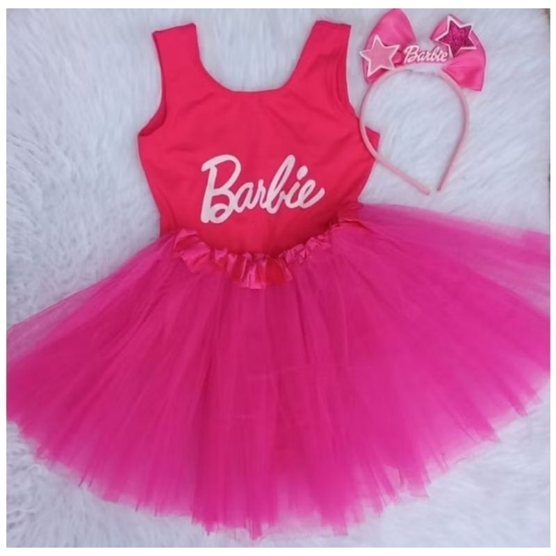 kit festa fantasia infantil 3 peças 1 saia e 1 body e tiara em Oferta na Shopee