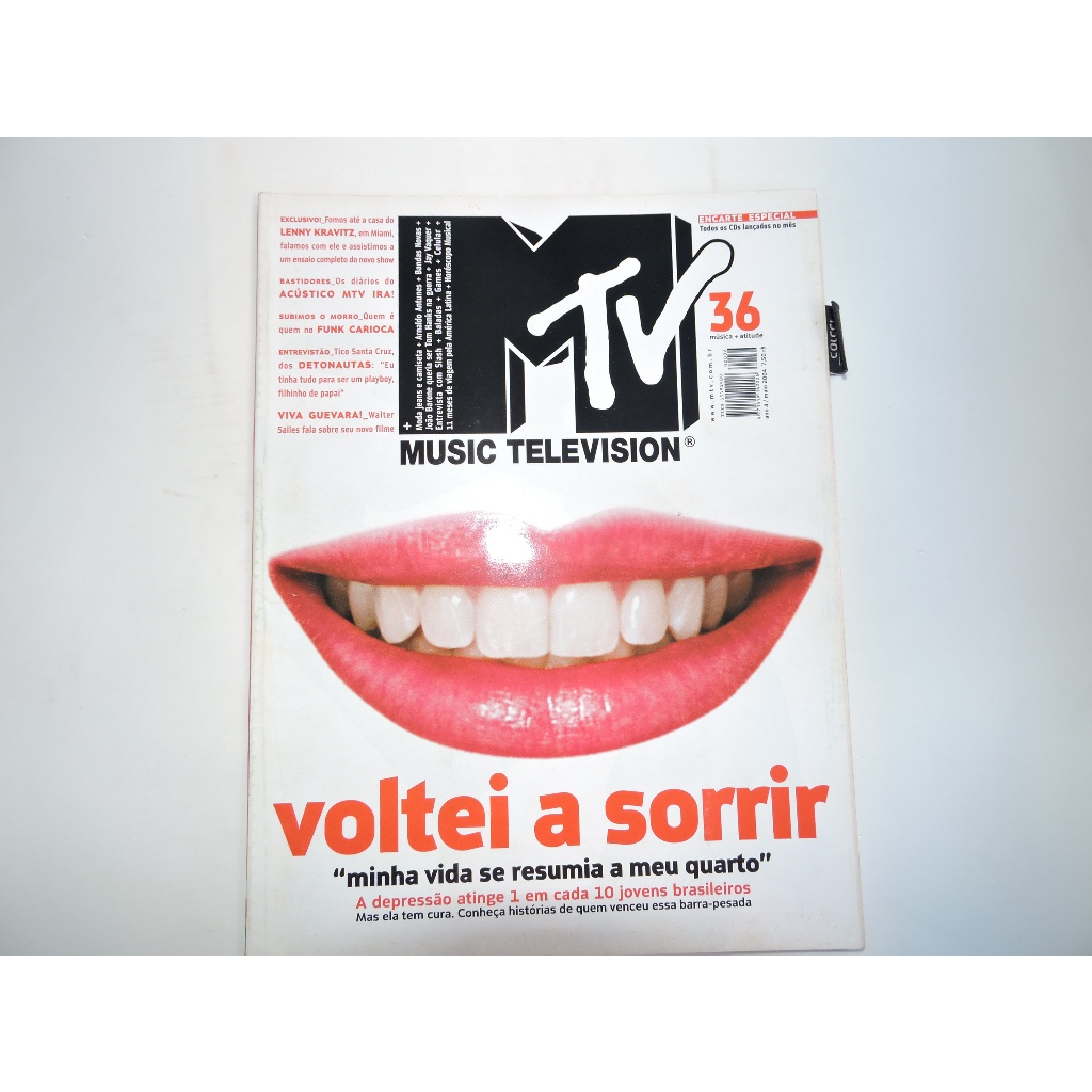 REVISTA MTV 36 PAULO RICARDO IRA PITY
