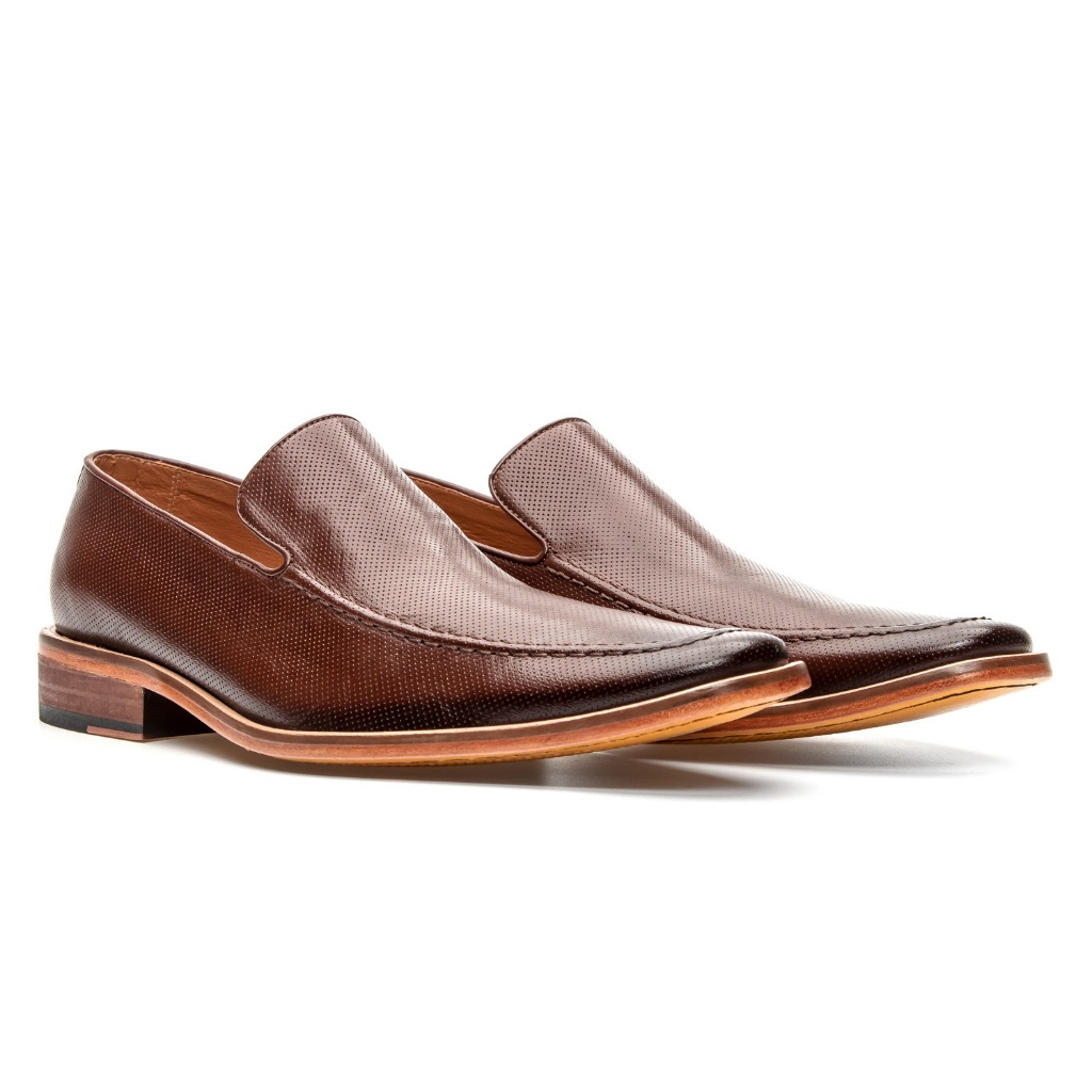 Sapato Social Masculino Couro Estilo Italiano Mocassim Bico Fino Loafer Moderno Bigioni