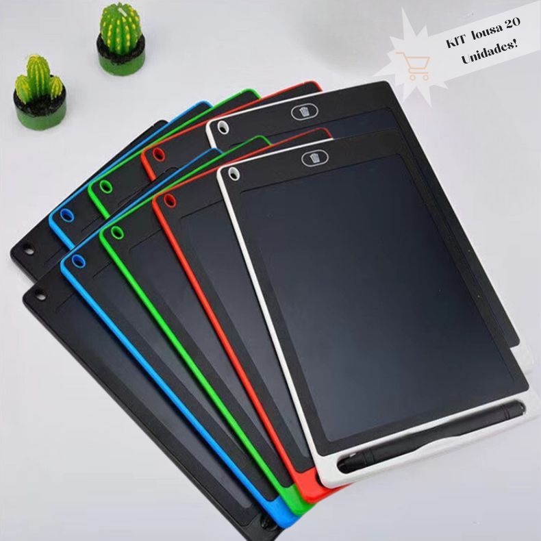20 Unidades Lousa Mágica 8.5 Polegadas Tela Lcd Infantil De Escrever E Desenhar Tablet