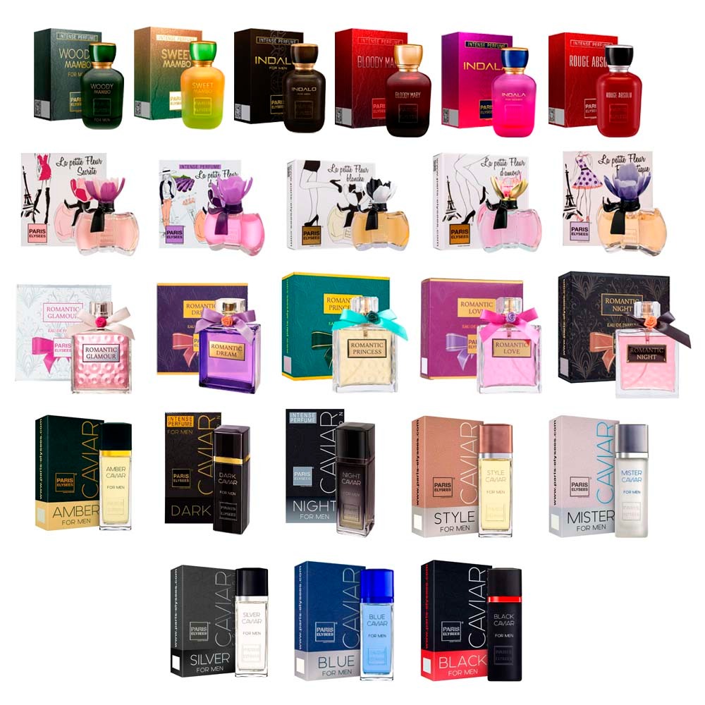 Kit 10 Perfumes Paris Elysees Linha Premium 100ml em Oferta na Shopee
