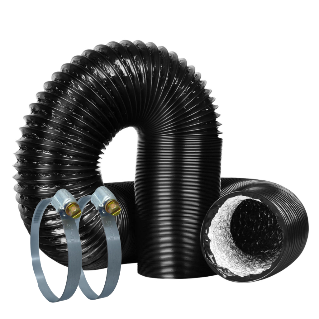 Mangueira Duto Tubo de PVC Flexível Para Ar Condicionado Portátil 3 Metros 150mm Alumínio