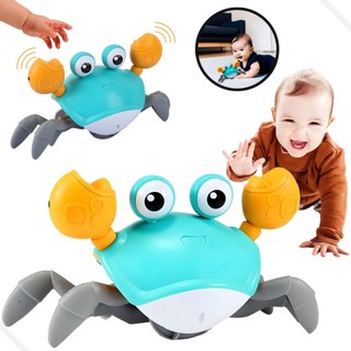 Caranguejo Brinquedo Fujão Sensor Dança E Som Eletrônico Top - Caranguejo de brinquedo que anda