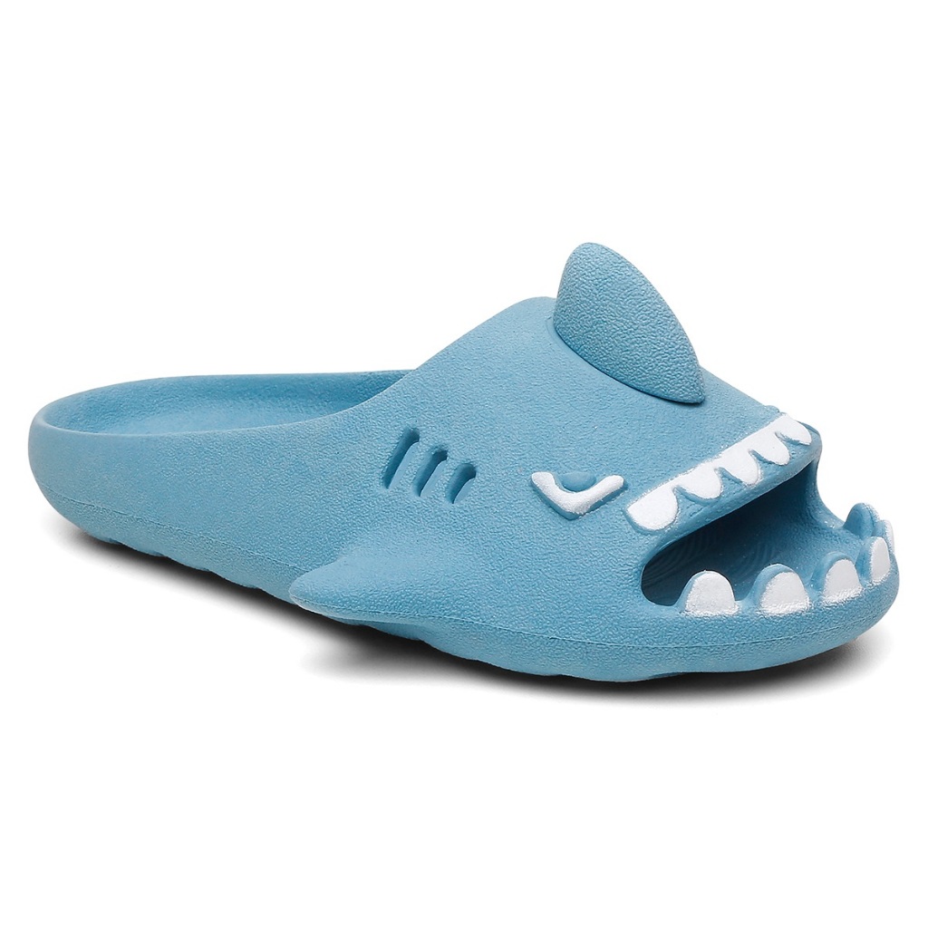 Chinelo Infantil Slide Sharky Fun Tubarao Divertido