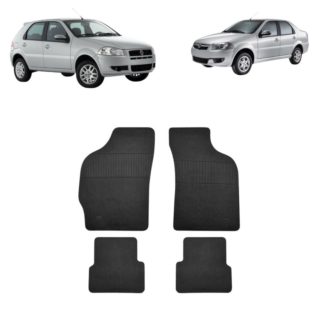 JOGO TAPETE DE BORRACHA PALIO 01/11 SIENA 01/11 WEEKEND 01/12 – Car Floor em Oferta na Shopee