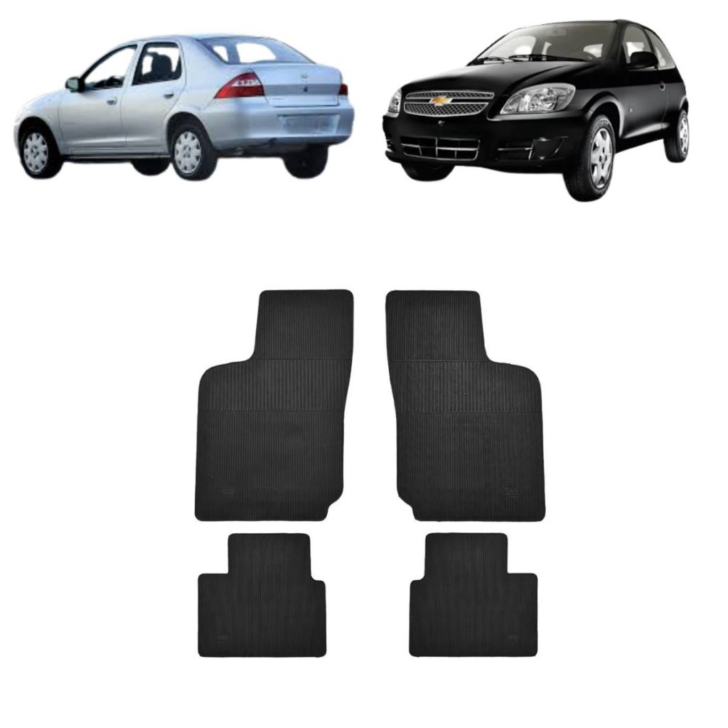 JOGO TAPETE DE BORRACHA CELTA 01/16 AGILE 10/13 PRISMA 07/12 – Car Floor em Oferta na Shopee