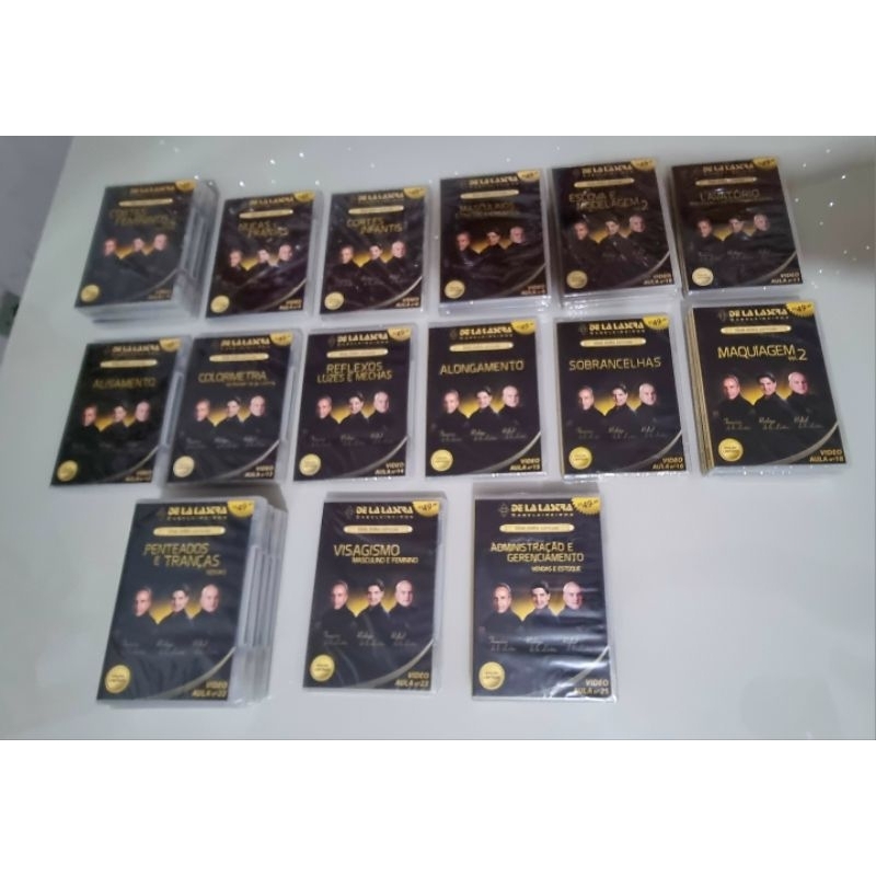 Curso de Aperfeiçoamento para Cabeleireiro em DVD Coleção com 24 Vídeo Aula - Série Ouro ESPECIAL USADO