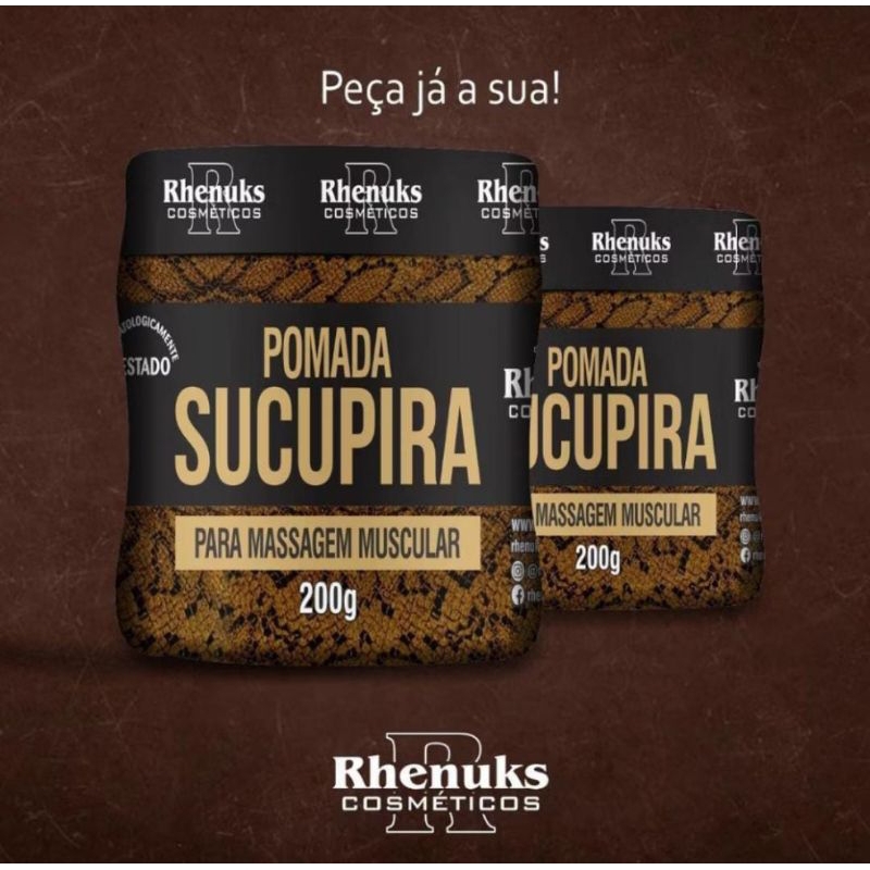 Pomada sucupira para massagem