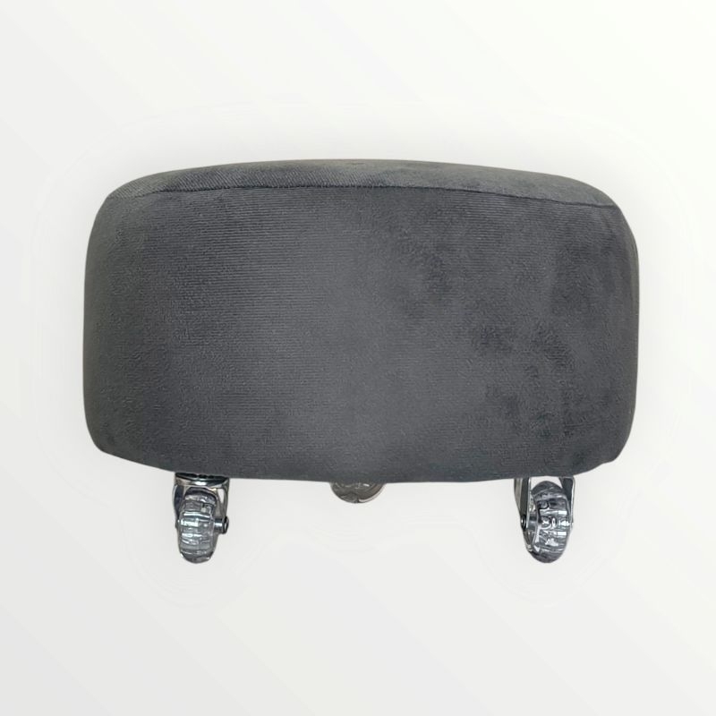 Puff redondo com rodinhas de silicone não arranha o piso sala quarto salões postagem tipo full em Oferta na Shopee
