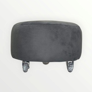 Puff redondo com rodinhas de silicone não arranha o piso sala quarto salões postagem tipo full em Oferta na Shopee