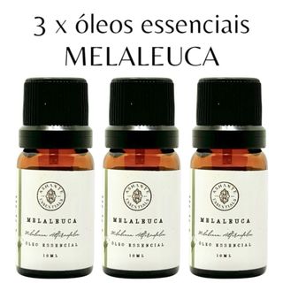 Kit 3 x Oleo de Melaleuca (Tea Tree) Essencial - 100% Puro em Oferta na Shopee