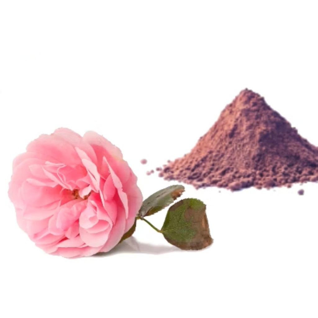 Rosa Damascena Pétalas em Pó, Orgânico, Puro, Natural e Importado da Índia