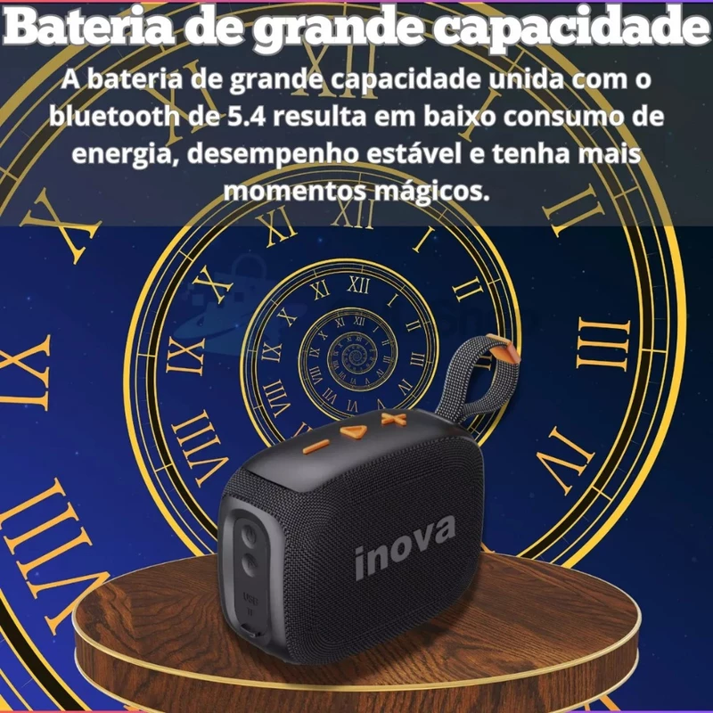 Caixa de Som Bluetooth TWS Portátil à Prova d'Água com Rádio — foto 4