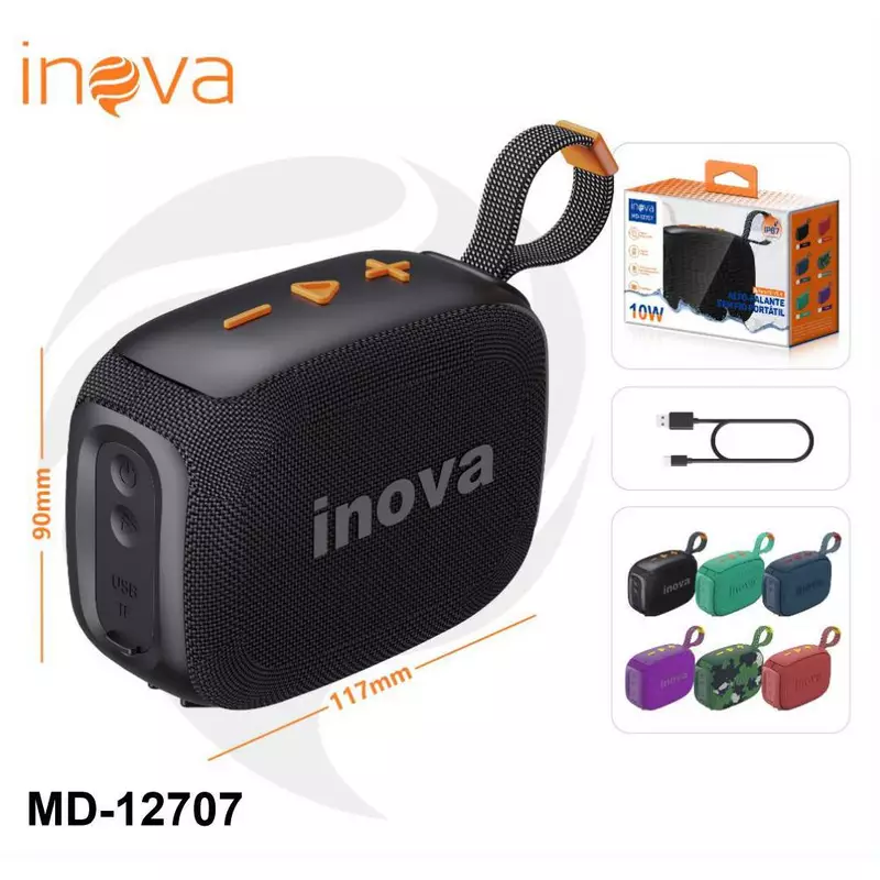 Caixa de Som Bluetooth TWS Portátil à Prova d'Água com Rádio — foto 9