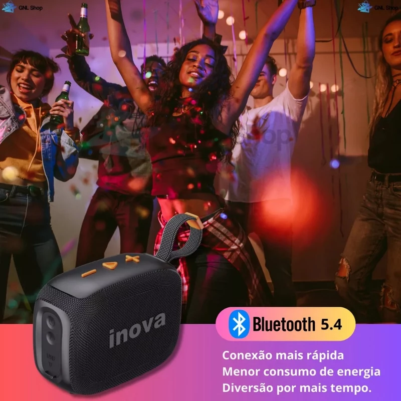 Caixa de Som Bluetooth TWS Portátil à Prova d'Água com Rádio — foto 2