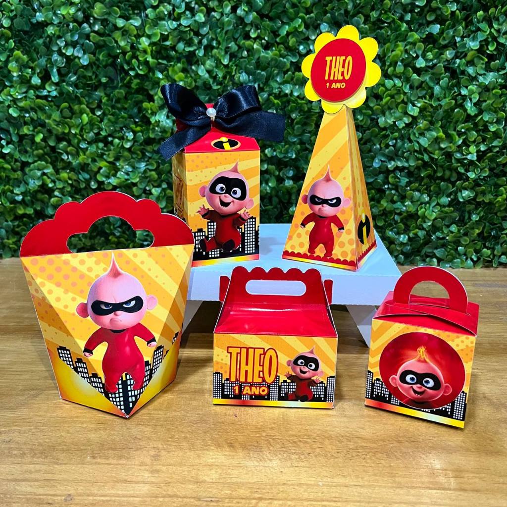 KIT FESTA PERSONALIZADA OS INCRIVEIS - PEGUE E MONTE - Lembrancinha - Aniversário - Festa em Oferta na Shopee