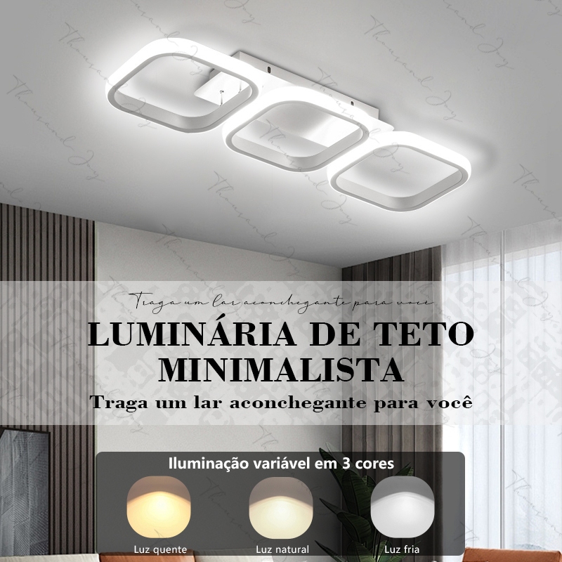 3 Cores(110V/220V)Luminária De Teto Led Minimalista Moderna Pendente Lustre Plafon para Sala Quarto Cozinha Ceiling Ligh