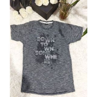 Camiseta Juvenil Masculina, Modelo Manga Curta, Cinza Mescla, Tam: 18, Marca: Bethy.bethy