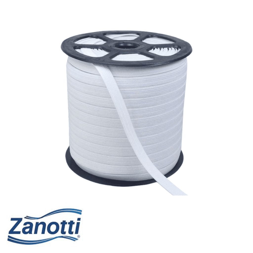 Elástico ZANOTTI Branco Rolo Com 100 Metros em Oferta na Shopee