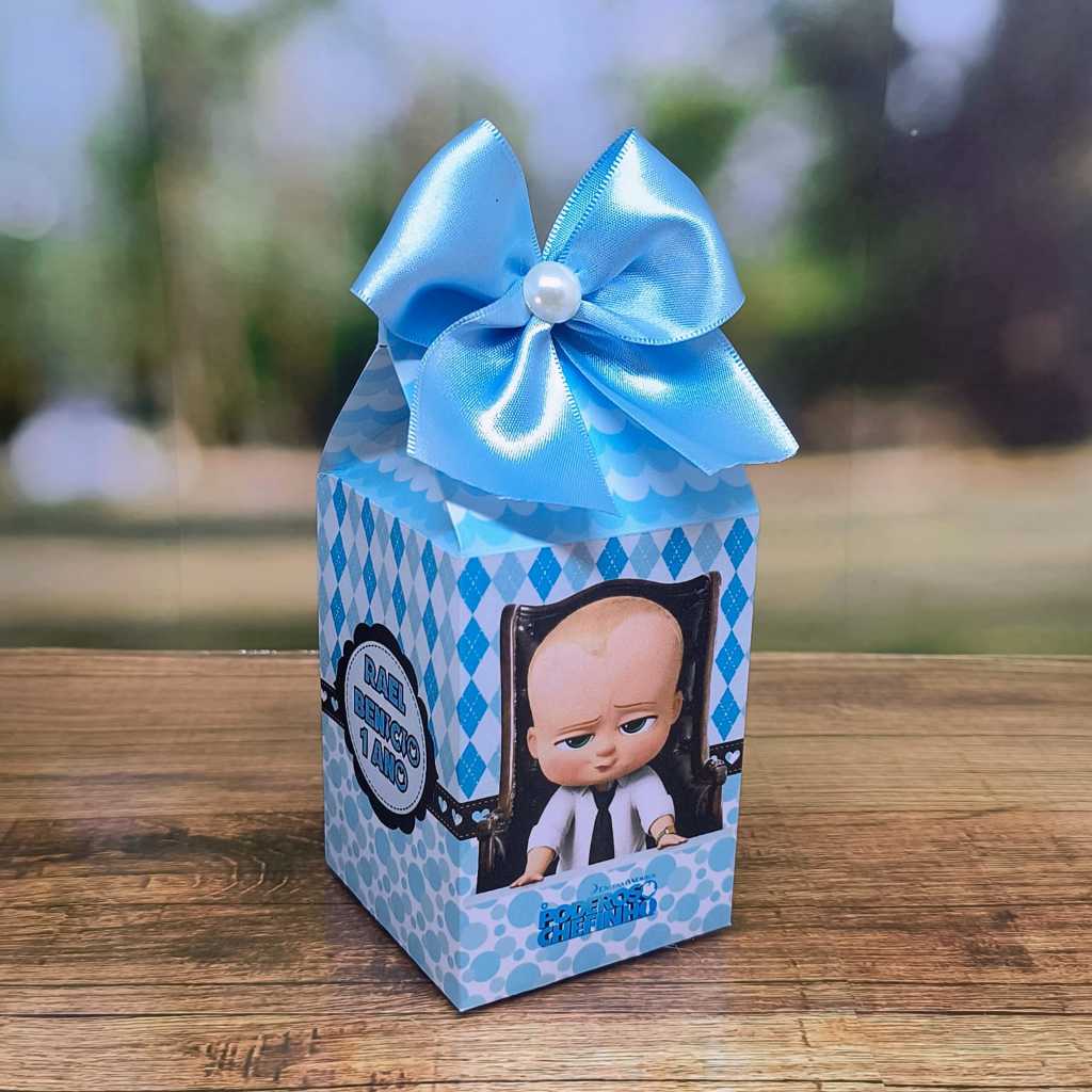 Caixa Milk Personalizada O Poderoso Chefinho- Aniversário- Lembrancinha para aniversário