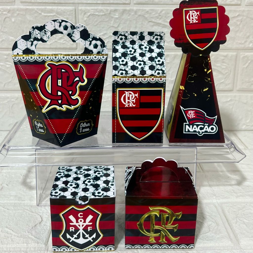 Kit Festa Personalizada FUTEBOL - Caixinhas Personalizadas - Aniversário - Lembrancinhas (PAPEL FOTOGRÁFICO 180G)