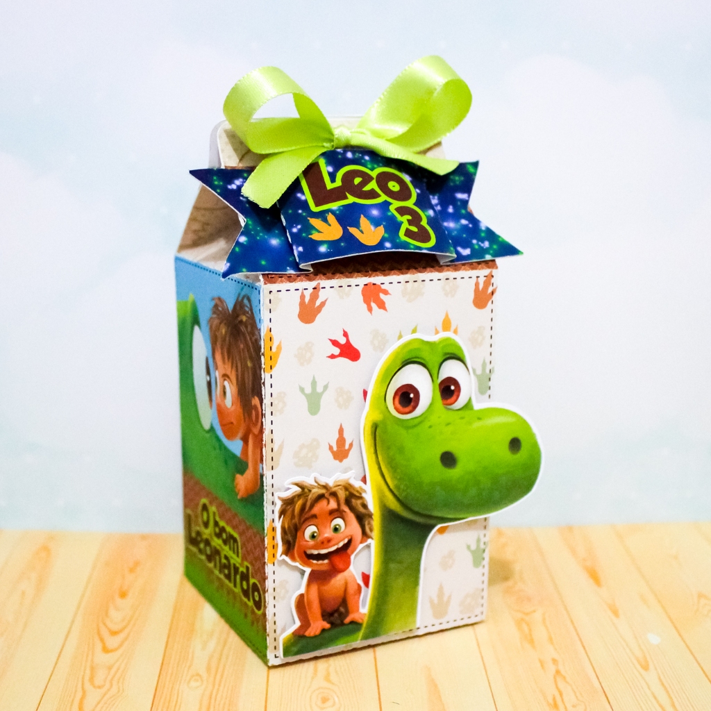 kit com 30 ,20 ou 15 mimos personalizados Caixinhas para Aniversario  TEMA:O BOM DINOSSAURO / cod.278.