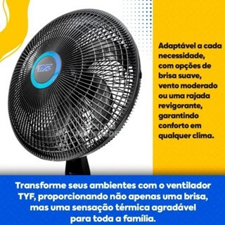 Ventilador Solaris Turbo 75W – Modelos de Coluna e Parede com Hélices Potentes de 6 e 5 Pás