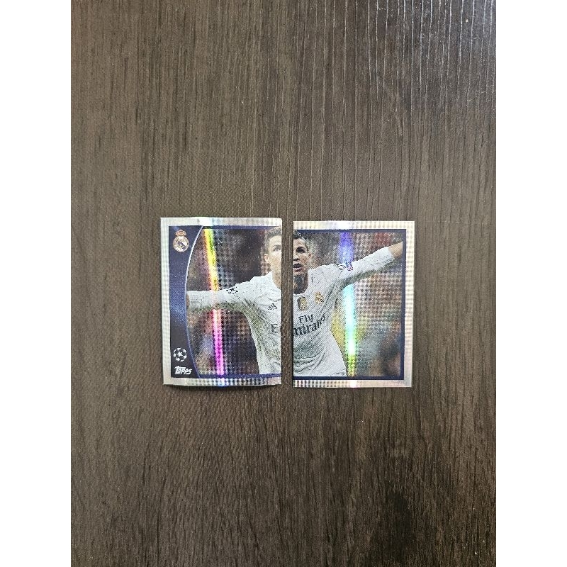 Kit 2 figurinhas Cristiano Ronaldo (616 e 617) - Champions League 2017/2018 Topps