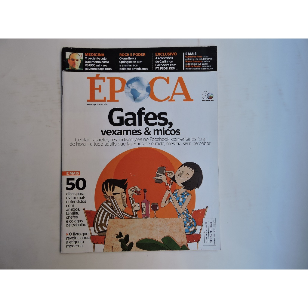 REVISTA ÉPOCA 722 RAUL SEIXAS RITA LEE BRUCE SPRINGSTEEN