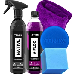 Cera de Carnaúba para Brilho Native + V-Floc 500ml Shampoo Vonixx