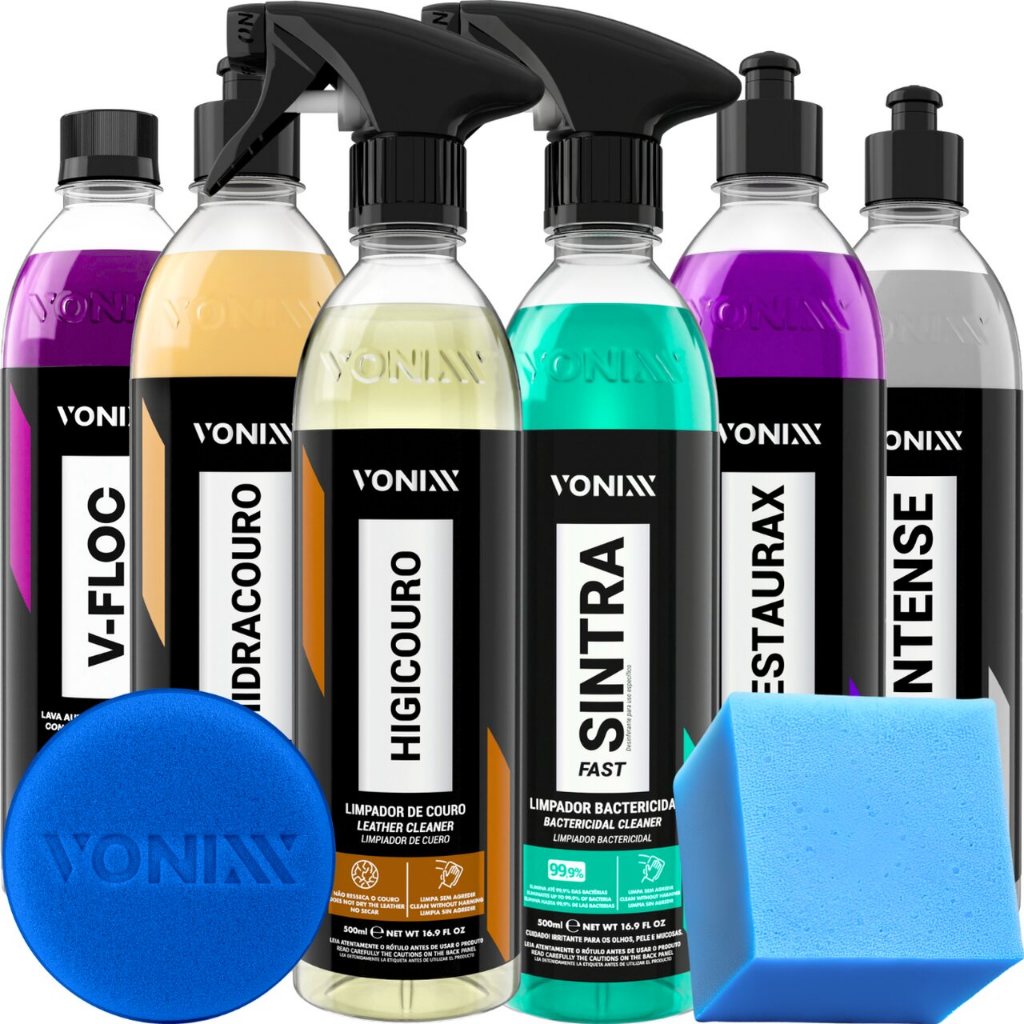 Kit Lavagem e Revitalização Automotiva Sintra Restaurax V-Floc Vonixx em Oferta na Shopee