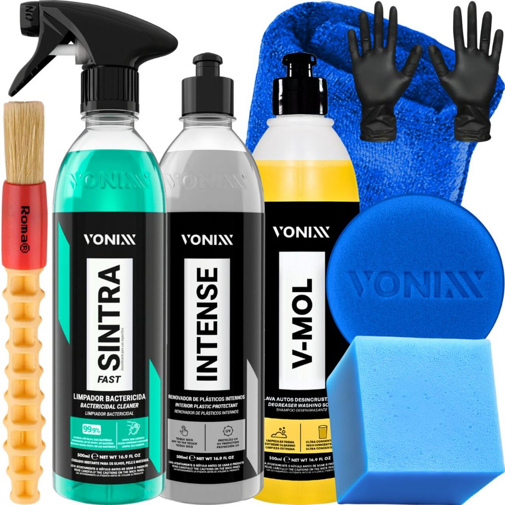 Kit Shampoo Automotivo V-Mol 500ml Sintra Intense Vonixx em Oferta na Shopee