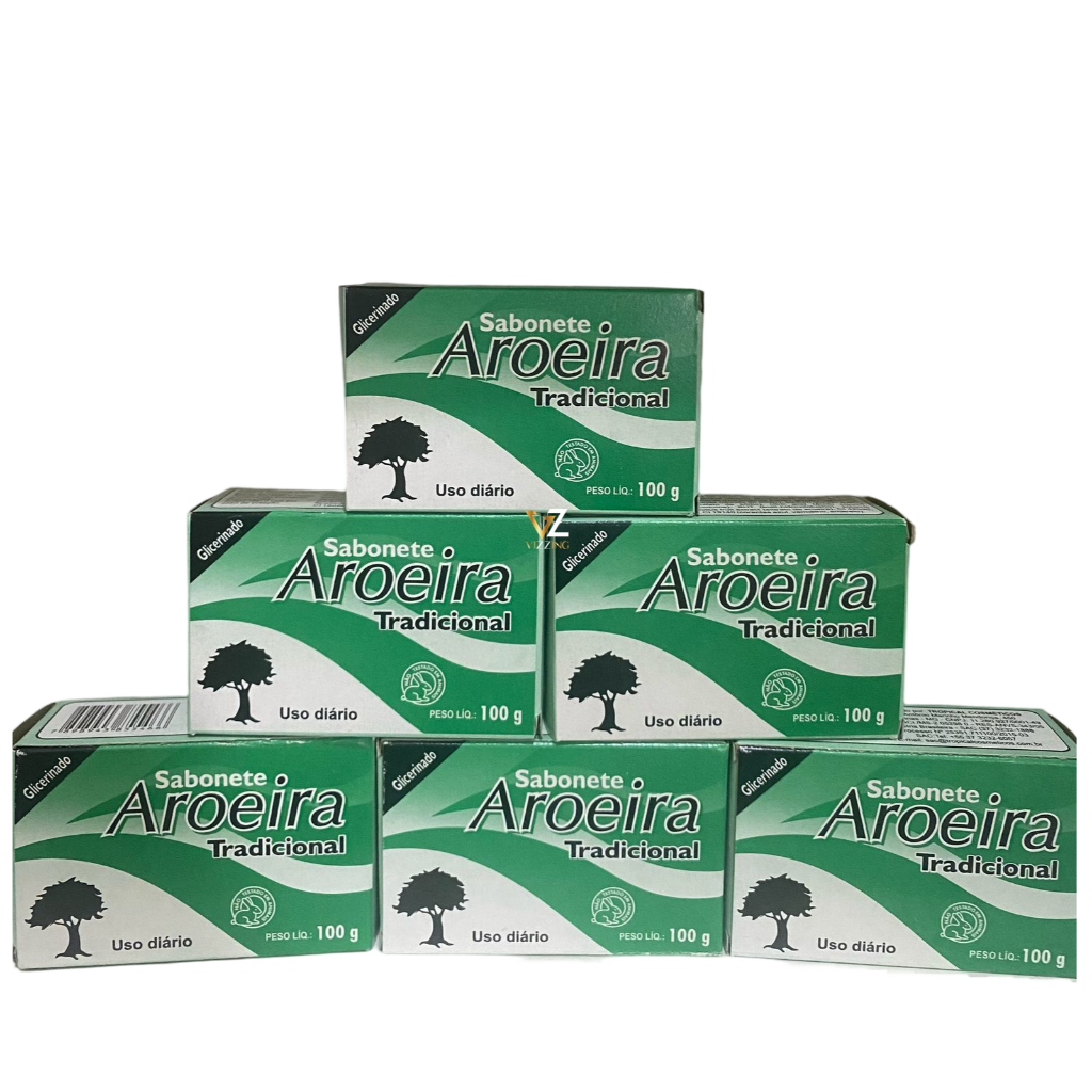 6 Sabonetes De Aroeira Tropical Em Barra100g