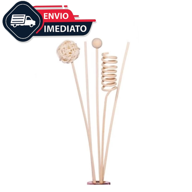 Kit 20 Varetas para Difusor de Aromas Decorativas de Madeira Aromaterapia em Oferta na Shopee