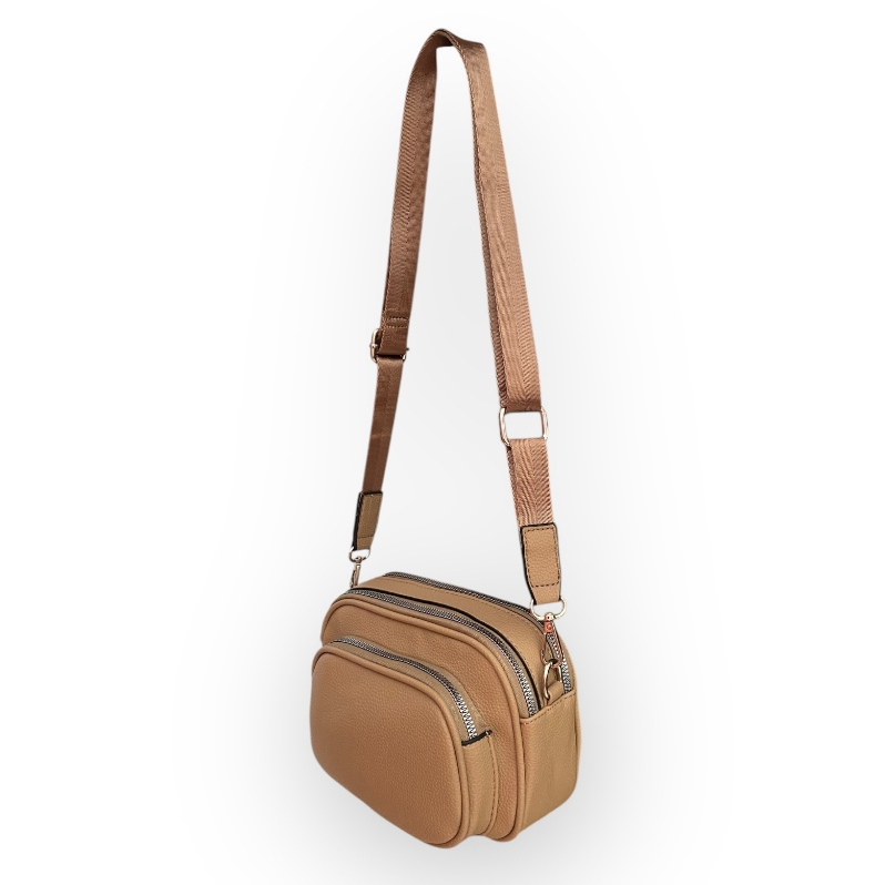 Bolsa Feminina Transversal Com Três Compartimentos em Oferta na Shopee