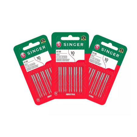 Agulha SINGER 6120 OVERLOQUE INDUSTRIAL - 10 unidades
