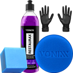 RESTAURAX VONIXX KIT RESTAURADOR PLÁSTICOS 500ML APLICADOR + LUVA