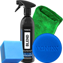 Cera Automotiva Blend Black Spray para Carros Pretos Vonixx Pano Aplicador