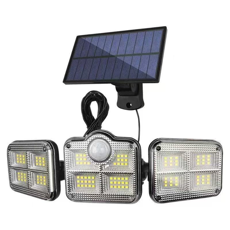 Refletor Luminária Solar De Parede Cob 120 A Prova Da Agua Com Sensor Presença — imagem 2 de 2