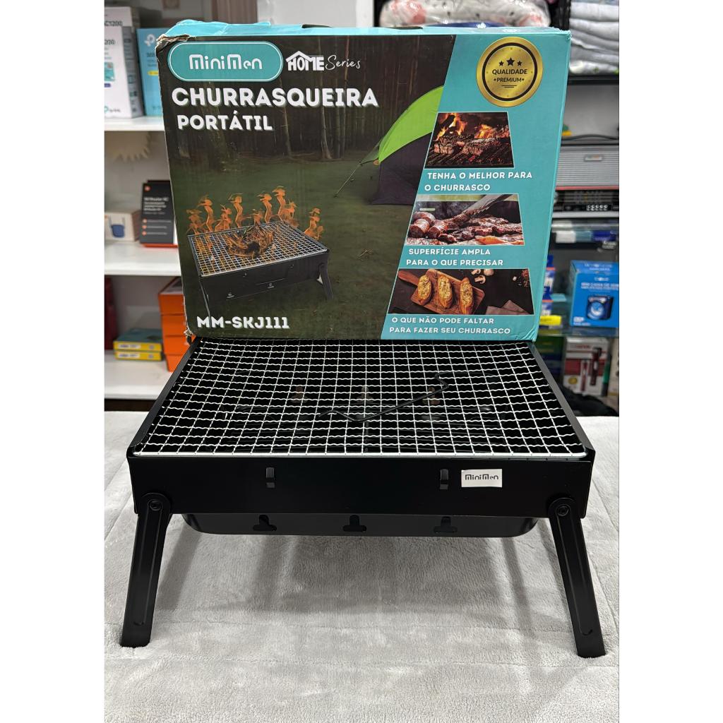 Churrasqueira Portatil A Carvao Movel Maleta Dobravel MM-SKJ111