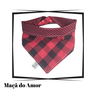 Bandana para Pet Dupla Face com Botão de Pressão Cães Cachorro Gato - Coleção Xadrez em Oferta na Shopee