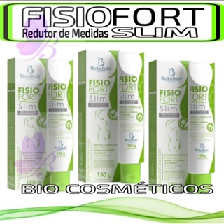 Kit 3 Fisiofort Slim Redutor de Medidas 150gr - Bio Instinto em Oferta na Shopee