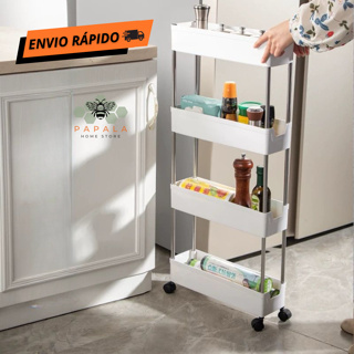 Carrinho Organizador 4 andares Multiuso - Prateleira Carrinho 4 camadas P, M, G em Oferta na Shopee